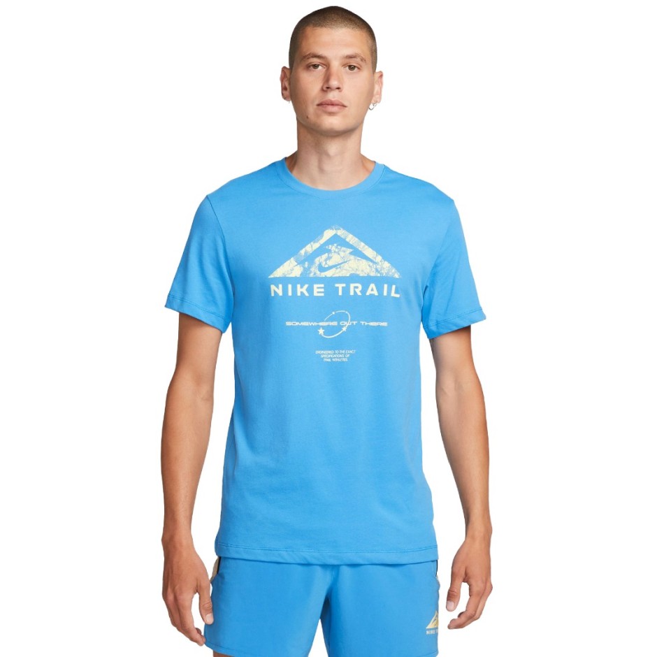 NIKE M NK DF TEE RUN TRAIL DZ2727-435 Blue
