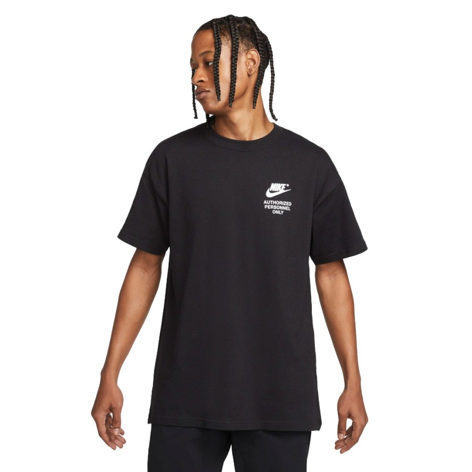 NIKE M NSW AUTHRZD  PERSONNEL TEE DM6427-010 Μαύρο