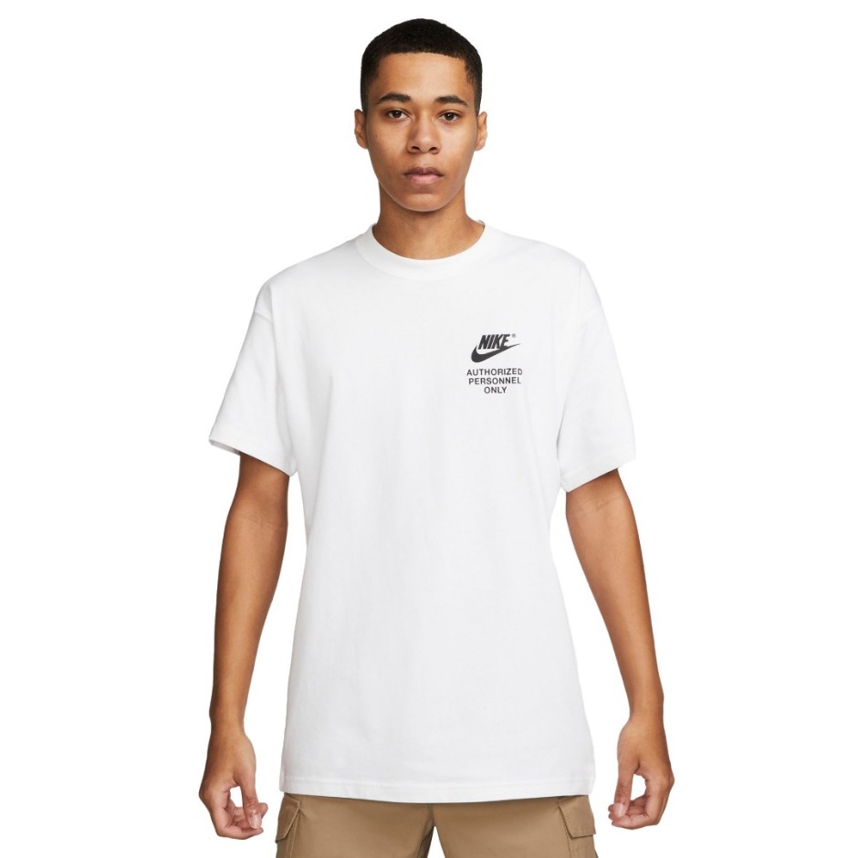 NIKE M NSW AUTHRZD  PERSONNEL TEE DM6427-100 Λευκό