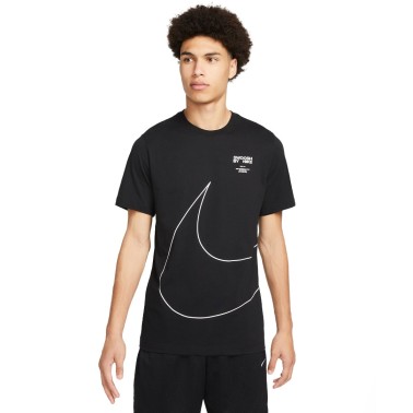 NIKE M NSW TEE BIG SWOOSH 2 Μαύρο