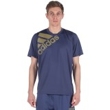 adidas Performance FREELIFT BADGE OF SPORT GRAPHIC TEE FR9077 Blue Image 