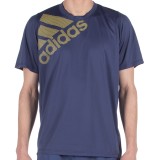 adidas Performance FREELIFT BADGE OF SPORT GRAPHIC TEE FR9077 Blue Image 1
