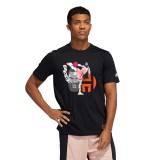 adidas Performance HARDEN GEEK UP KICK TEE GE4118 Black Image 