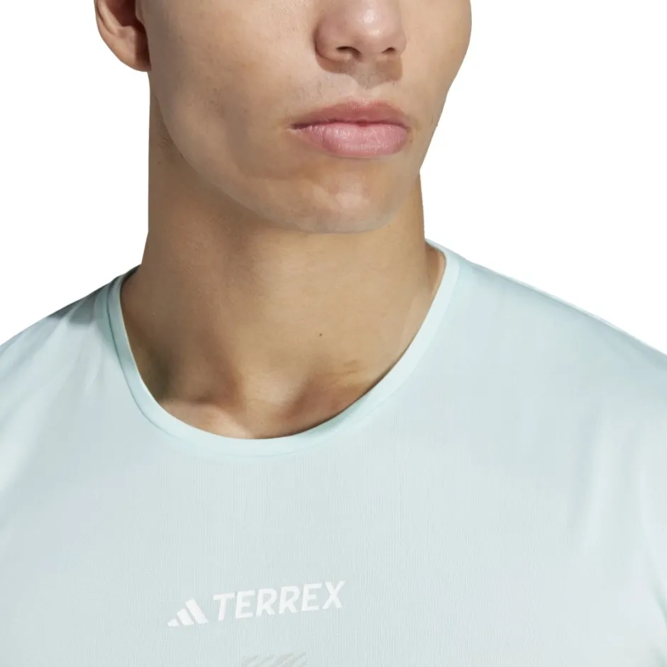 adidas Performance AGR SHIRT HZ6240 Turquoise