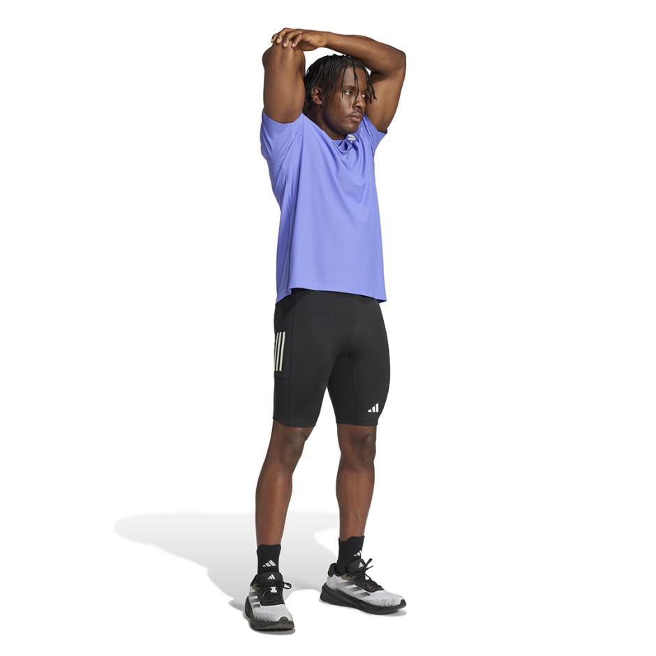 Ανδρική Κοντομάνικη Μπλούζα για Τρέξιμο Μπλε - adidas Performance Own The Run