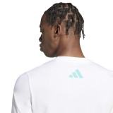 adidas Performance MER DNA GFTEE M JV5456 White Image 2