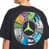 Ανδρική Κοντομάνικη Μπλούζα Μαύρη - adidas Performance Mercedes-AMG Petronas Formula One Team Lights On  Εικόνα 2