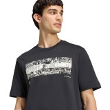 Men's T-Shirt Black - adidas Performance Stadium Fans Graphic Image 2