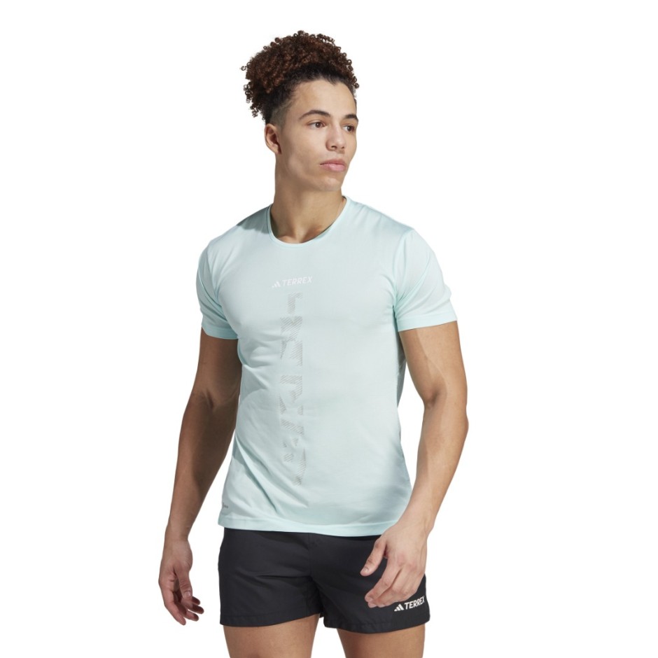 adidas Performance AGR SHIRT HZ6240 Turquoise