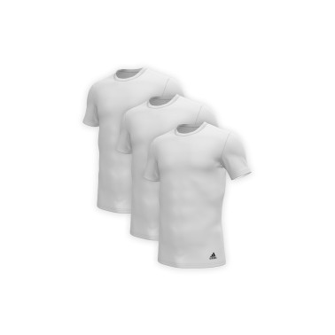 Ανδρικές Κοντομάνικες Μπλούζες Λευκές - adidas Active Core Cotton