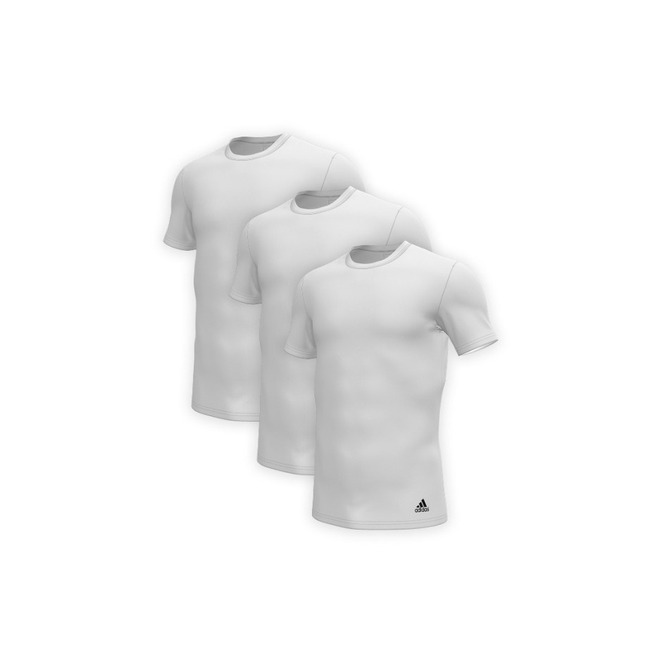 Ανδρικές Κοντομάνικες Μπλούζες Λευκές - adidas Active Core Cotton