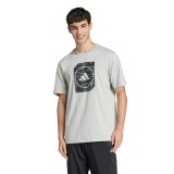Ανδρική Κοντομάνικη Μπλούζα Γκρι - adidas Performance Camo Box Εικόνα 