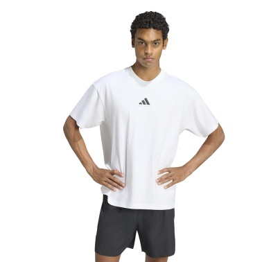 Ανδρική Κοντομάνικη Μπλούζα Λευκή - adidas Performance Run Essentials Graphic