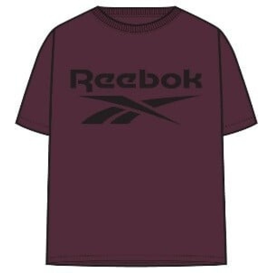 Reebok ID LOGO 1-COLOR T-SHIRT 100250231 Μπορντό