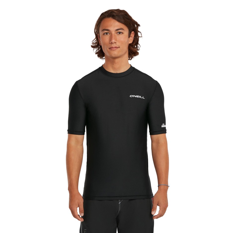 Men's Rash Guard Black - O'Neill Short-Sleeve Skin