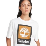 TIMBERLAND COLORED SHORT SLEEVE TEE TB0A5QS2100-100 White Image 2