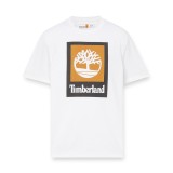 TIMBERLAND COLORED SHORT SLEEVE TEE TB0A5QS2100-100 White Image 3