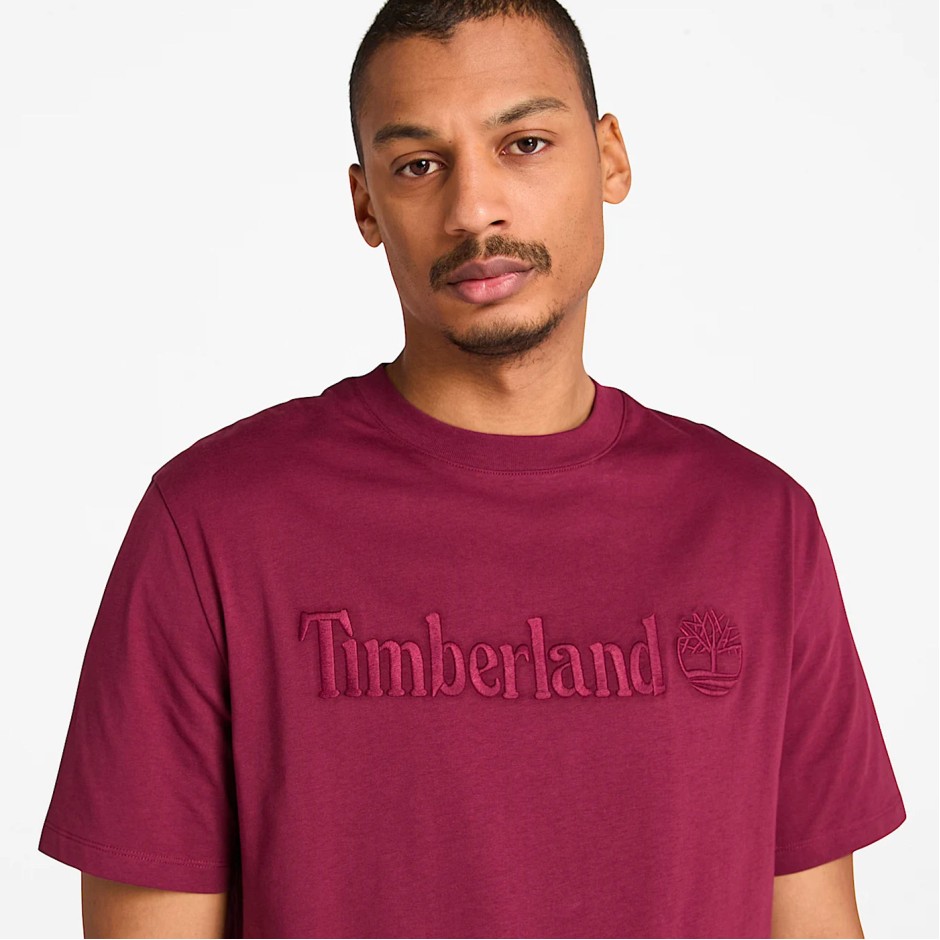 TIMBERLAND HAMPTON SHORT SLEEVE TEE TB0A6VPE648-648 Bordeaux