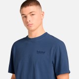 Men's T-Shirt Blue - Timberland Rugged Active Gear Graphic Image 1