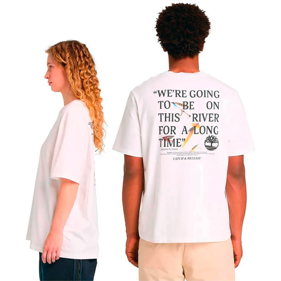 Men’s T-Shirt White - Timberland Slogan