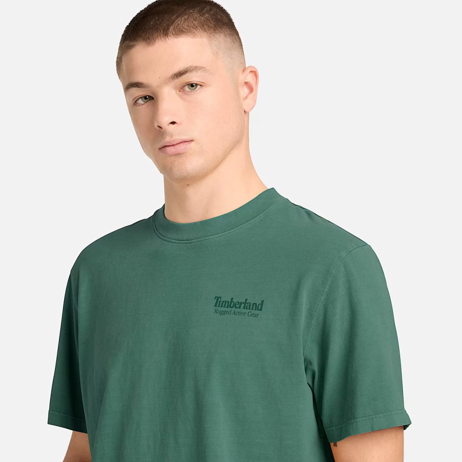 Men's T-Shirt Pine - Timberland Rugged Active Gear Graphic