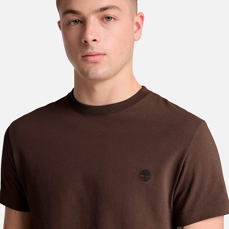 TIMBERLAND DUNSTAN RIVER SHORT-SLEEVE TEE TBC0YHBUC35-C35 Καφέ