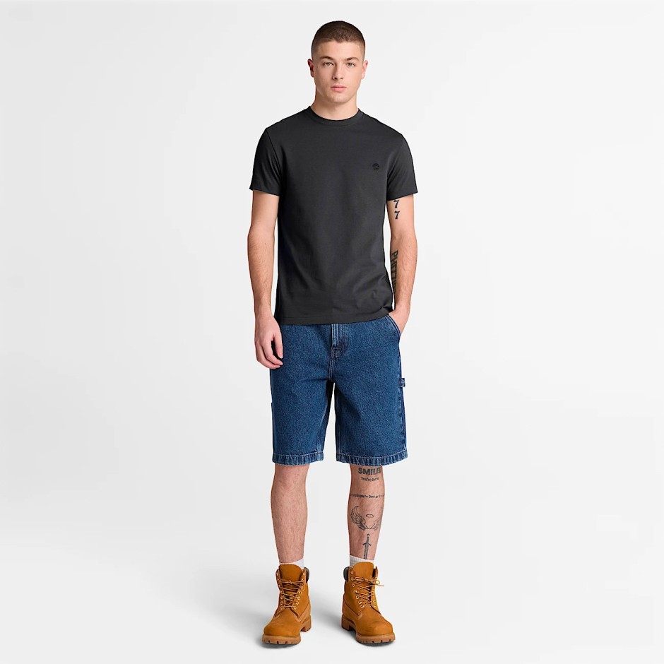 TIMBERLAND DUNSTAN RIVER SHORT-SLEEVE TEE TBC0YHBU001-001 Μαύρο