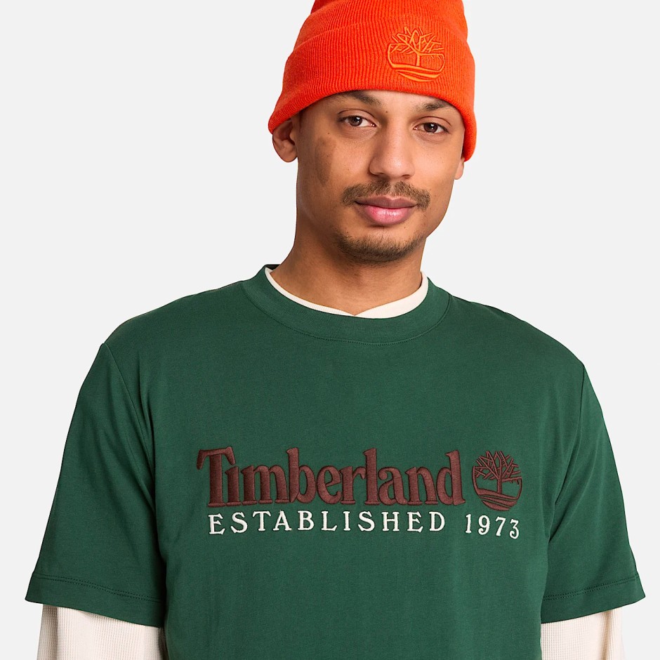 TIMBERLAND ESTABLISHED 1972 SHORT-SLEEVE TBC0YHBR398-398 Χακί