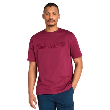 Ανδρική Κοντομάνικη Μπλούζα Μπορντό - Timberland Hampton