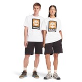 TIMBERLAND COLORED SHORT SLEEVE TEE TB0A5QS2100-100 White Image 