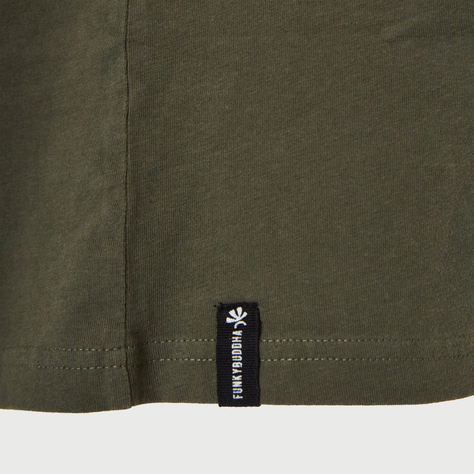 Men's T-Shirt Khaki - Funky Buddha