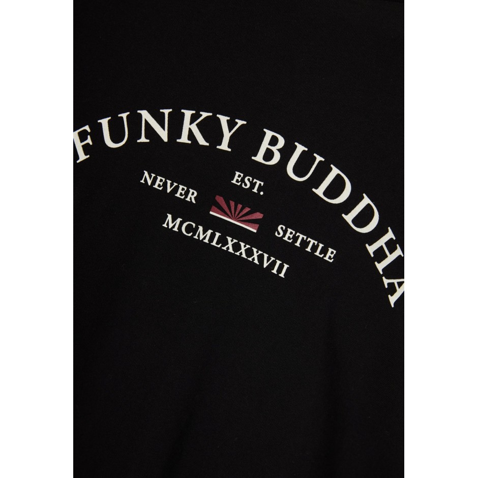 Ανδρική Κοντομάνικη Μπλούζα Μαύρη - Funky Buddha