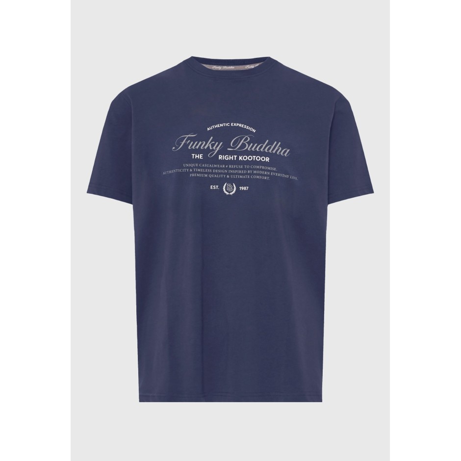 FUNKY BUDDHA  FBM013-024-04-NAVY Μπλέ