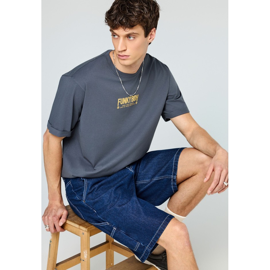 FUNKY BUDDHA  FBM013-051-04-DK GREY Ανθρακί