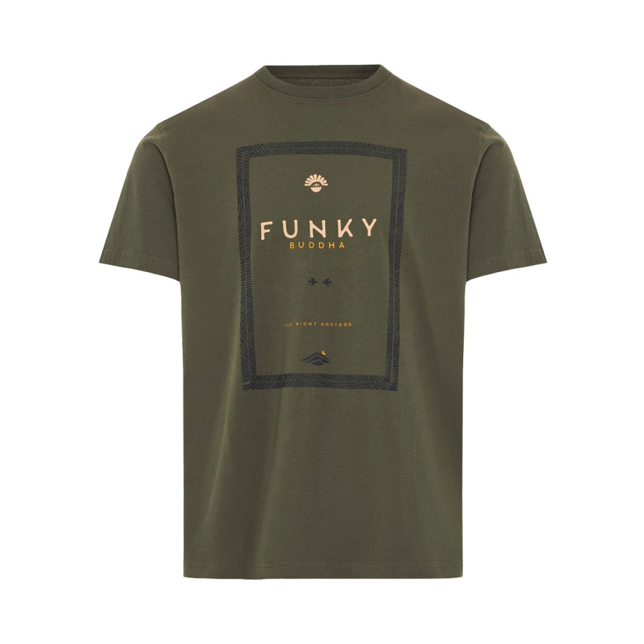 Men's T-Shirt Khaki - Funky Buddha