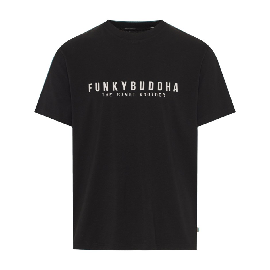 Ανδρική Κοντομάνικη Μπλούζα Μαύρη - Funky Buddha