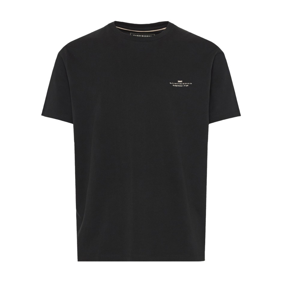Men's T-Shirt Black - Funky Buddha The Basics Collection