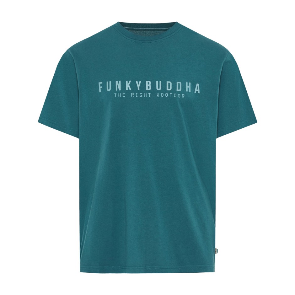 Ανδρική Κοντομάνικη Μπλούζα Πετρόλ - Funky Buddha