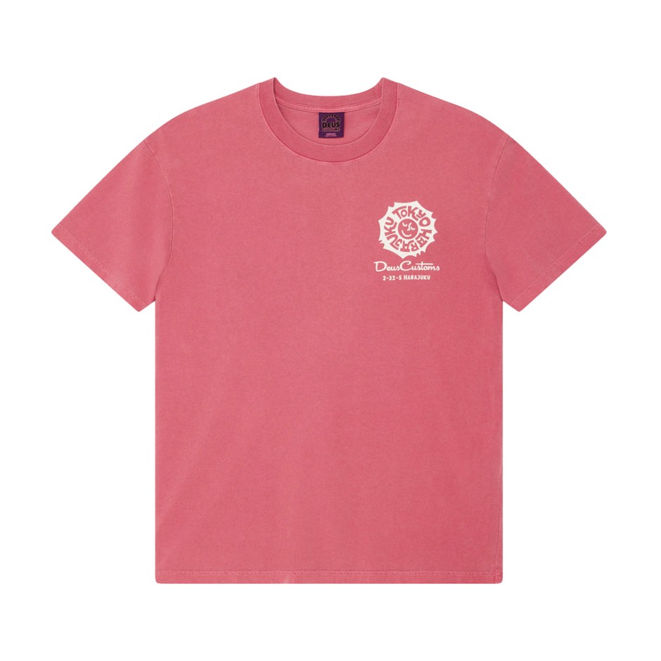 Men's T-Shirt Βordeaux - Deus Tokyo Address