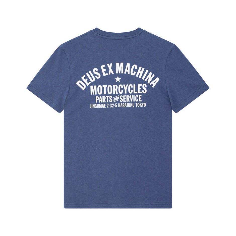 Men's T-Shirt Blue - Deus Harajuku Address