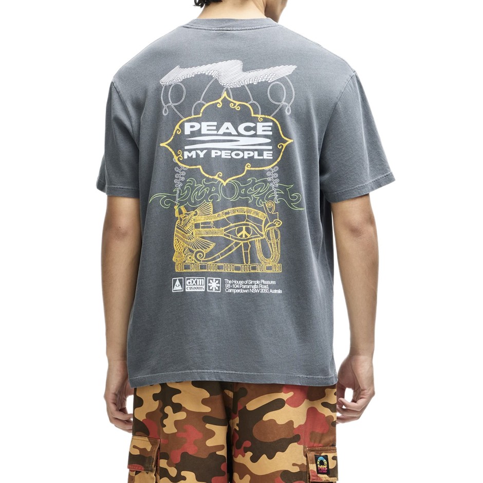 DEUS EASY PEACEY TEE D263MTS539-ANT Ανθρακί