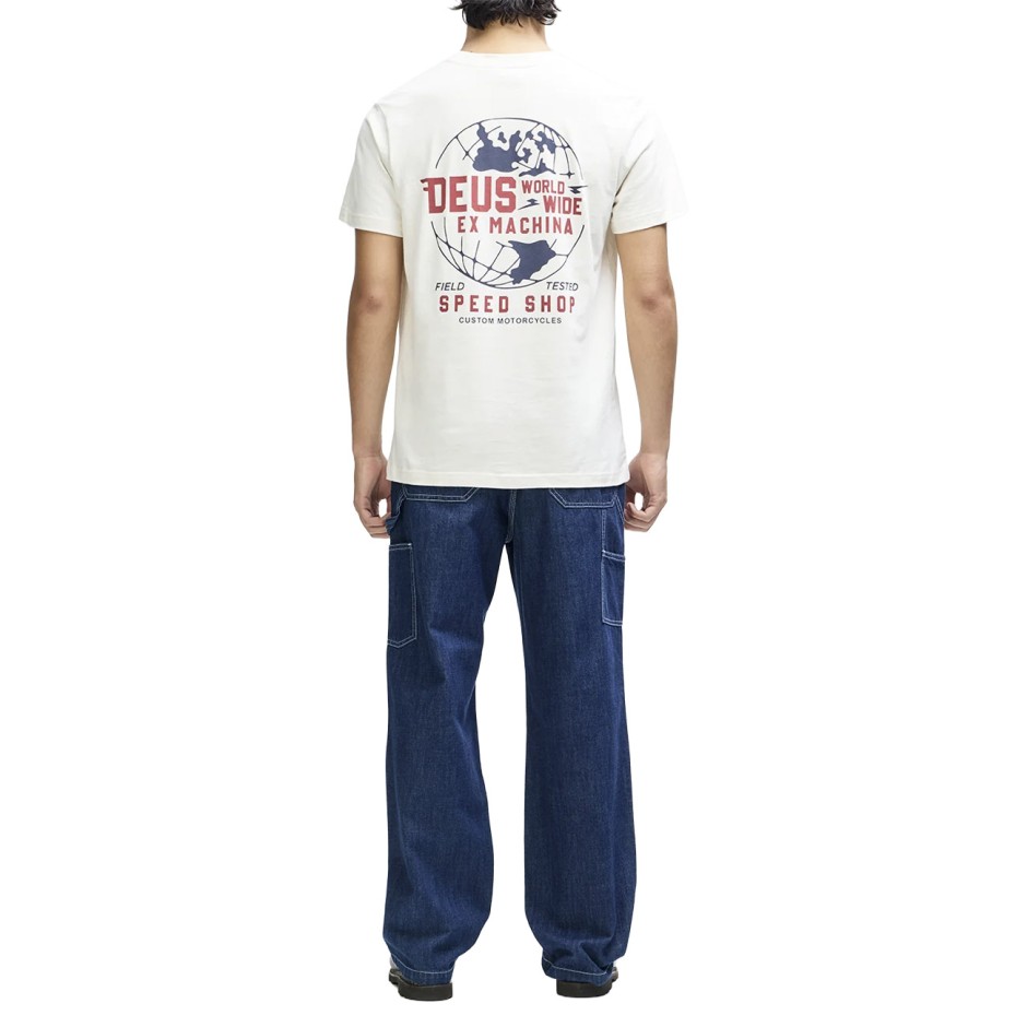 DEUS GLOBAL SPARK TEE D263MTS384-VWH Λευκό
