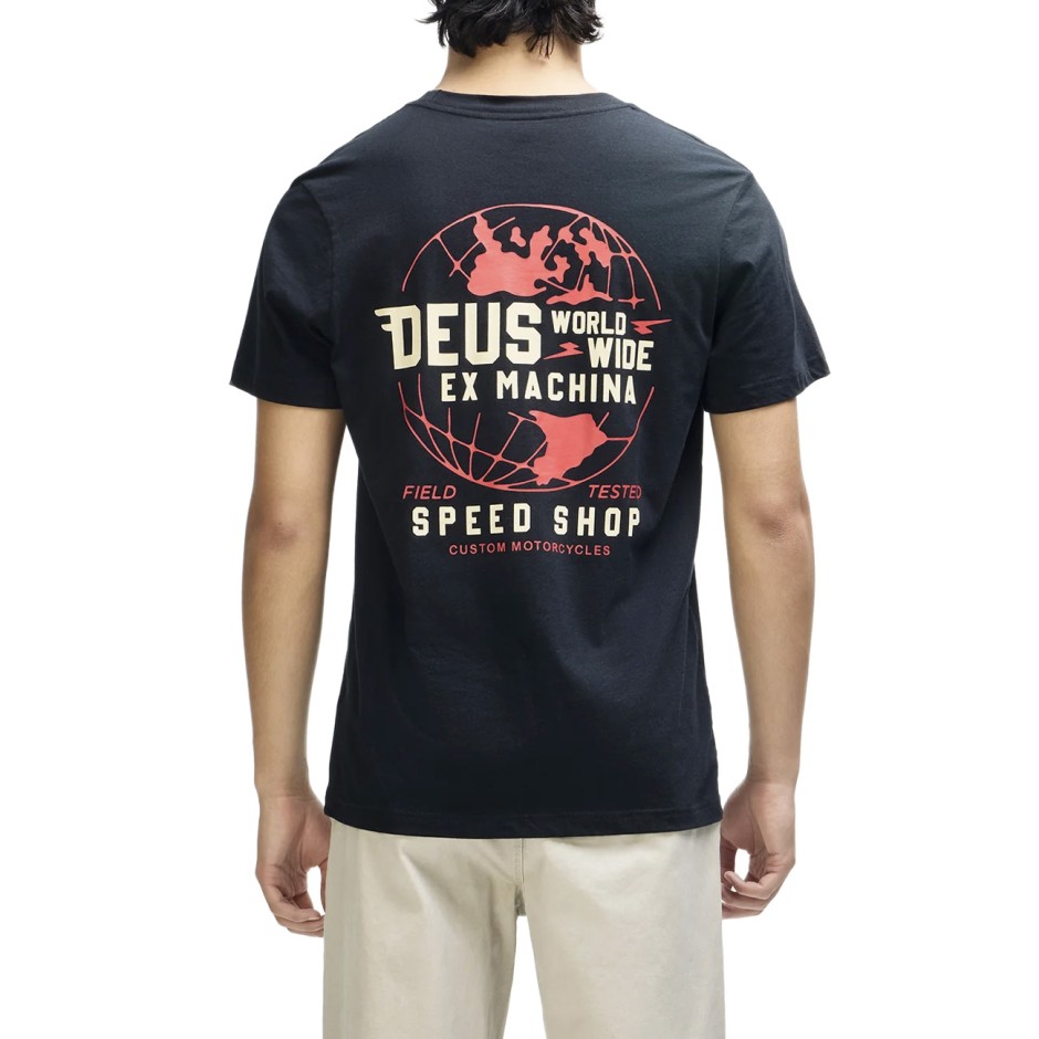 DEUS GLOBAL SPARK TEE D263MTS384-BLK Black