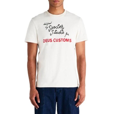 DEUS SPECTER RARE BIRDS TEE DMF241540A-PRW Ecru