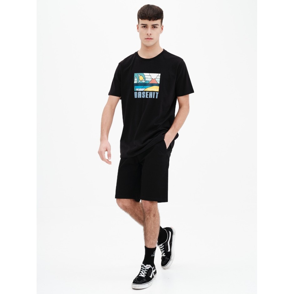 BASEHIT 221.BM33.16-Black Μαύρο