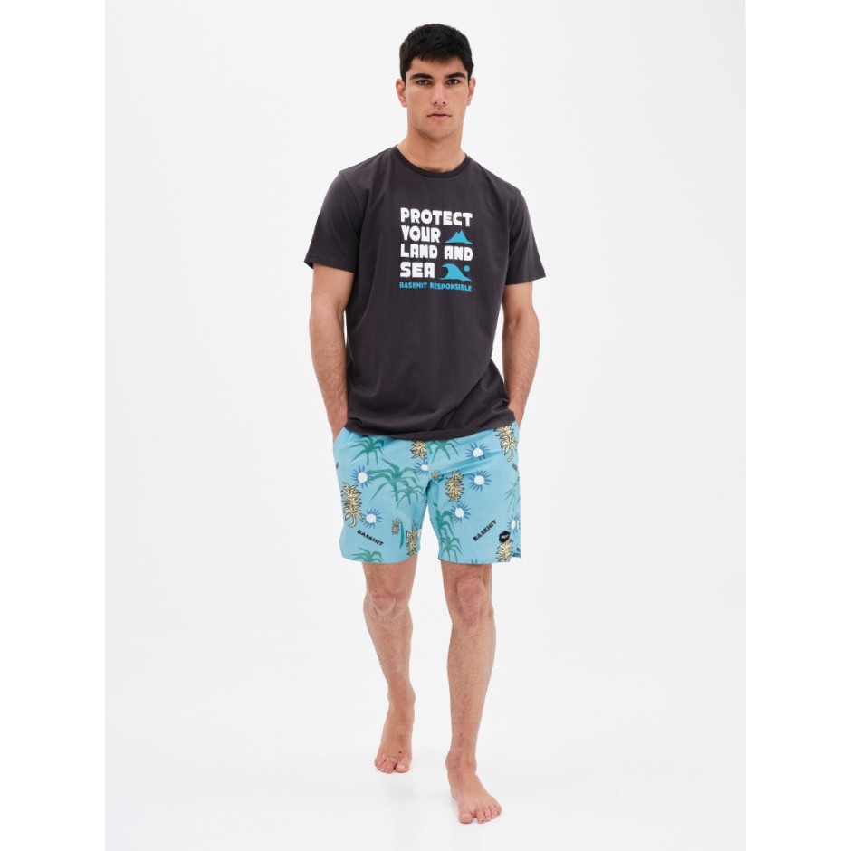 BASEHIT 221.BM33.87-OFF BLACK Black