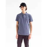 BASEHIT MEN'S GARMENT DYED POLO 201.BM35.70GD-GD STONE BLUE Blue Image 