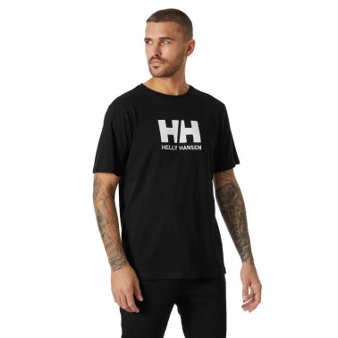 Ανδρική Κοντομάνικη Μπλούζα Μαύρη - Helly Hansen HH Logo