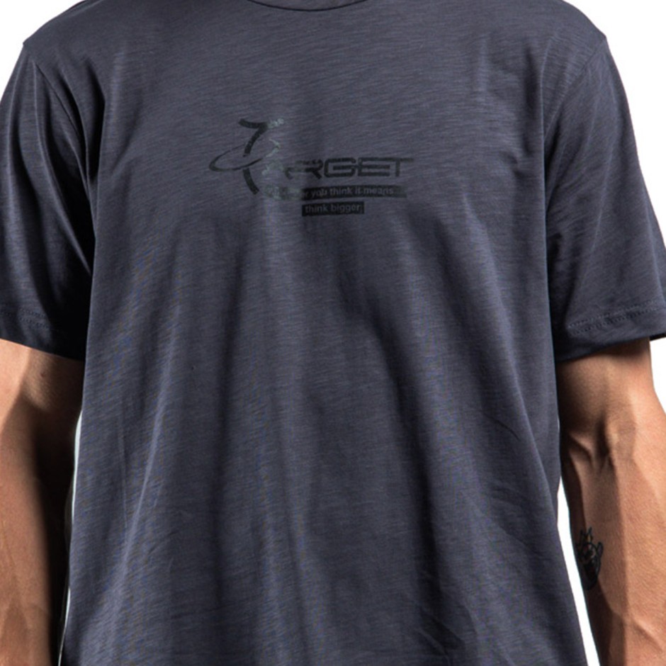 Ανδρική Κοντομάνικη Μπλούζα Ανθρακί - Target Basics New Logo