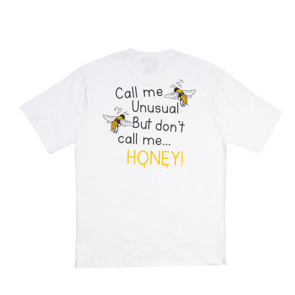 Ανδρική Κοντομάνικη Μπλούζα Λευκή - Bee Unusual Don't Call Me Honey